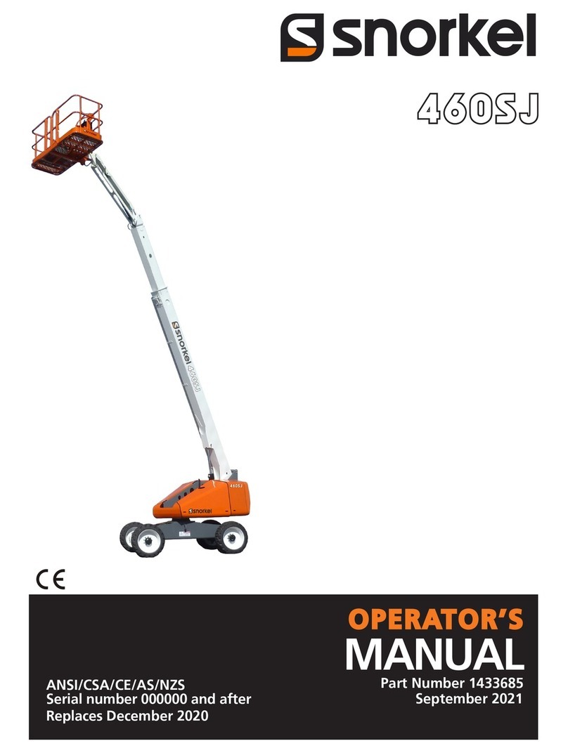 Snorkel 460SJ Operator's manual