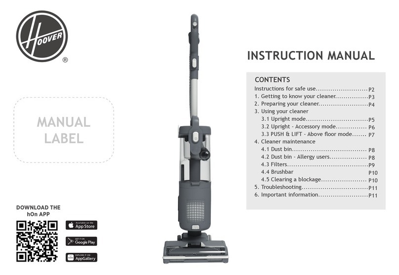 Hoover HL4 instruction manual