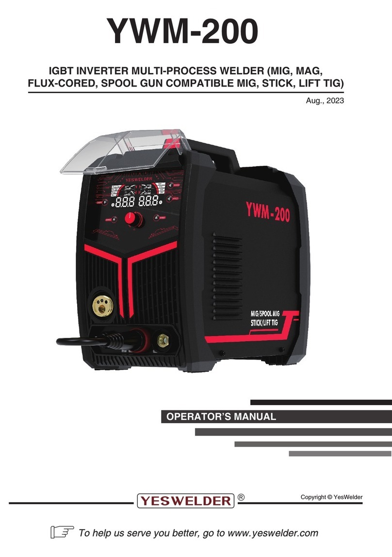 Yeswelder YWM-200 Operator's manual