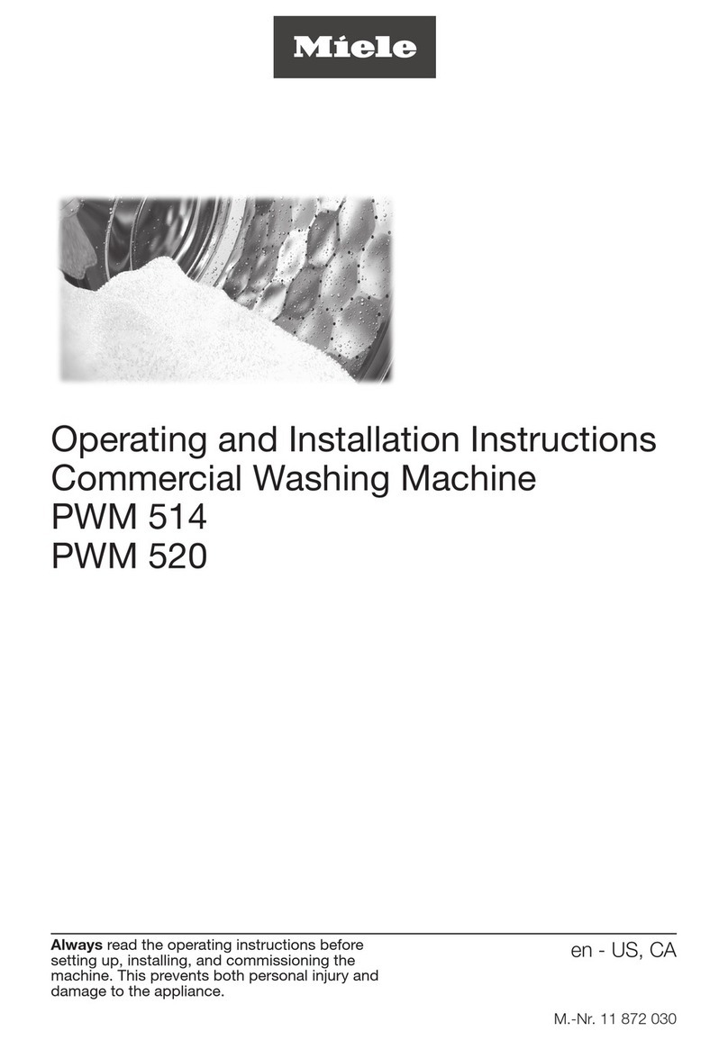 Miele PWM 514 Operating and installation instructions Miele PWM 514 Operating and installation instructions