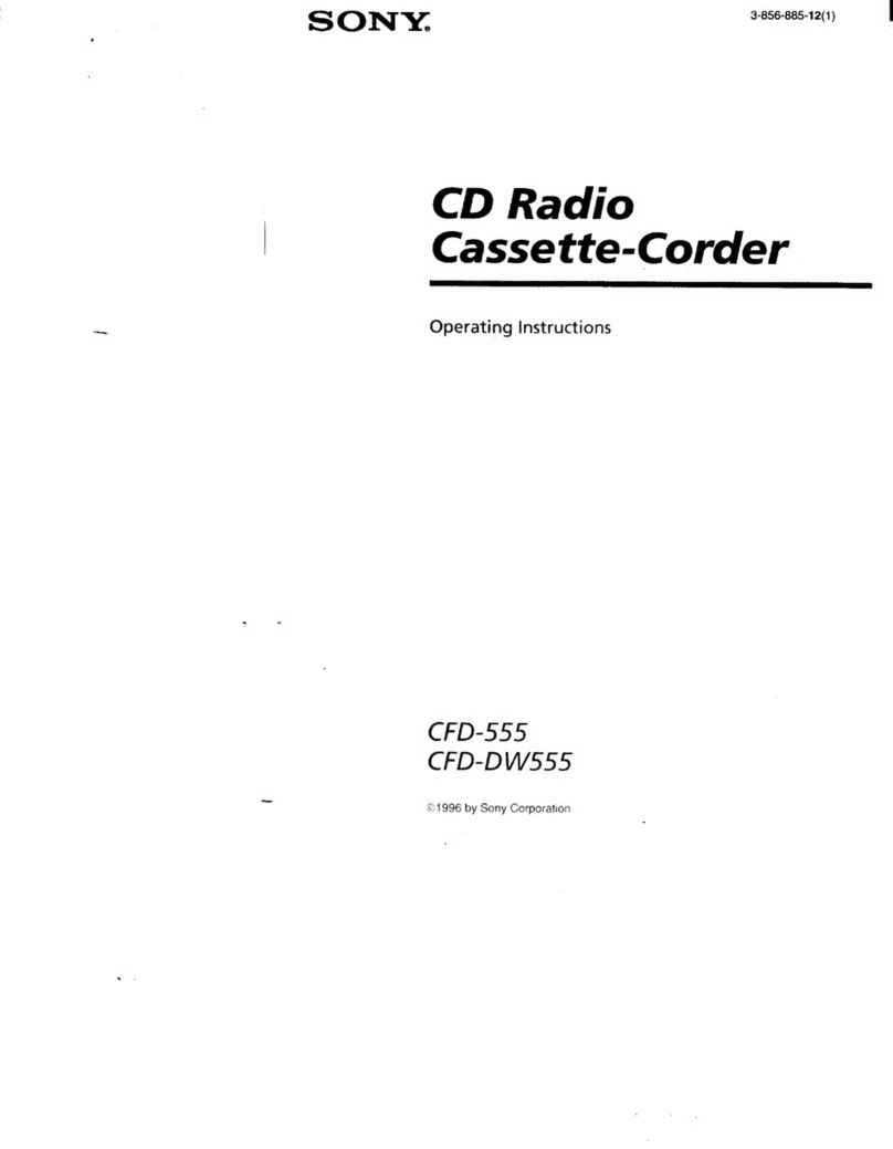 Sony CFD-555 User manual