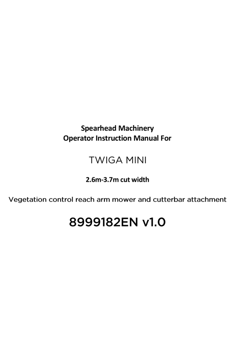 Spearhead TWIGA MINI Operator's instruction manual Spearhead TWIGA MINI Operator's instruction manual