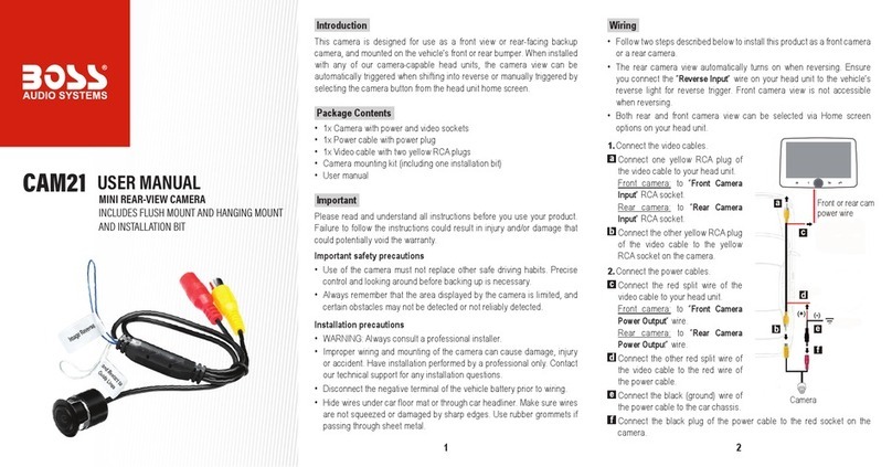 Boss Audio Systems CAM21 user manual