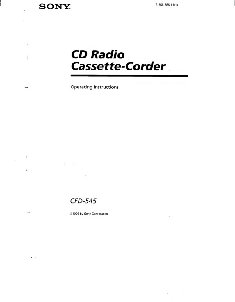 Sony CFD-545 operating instructions