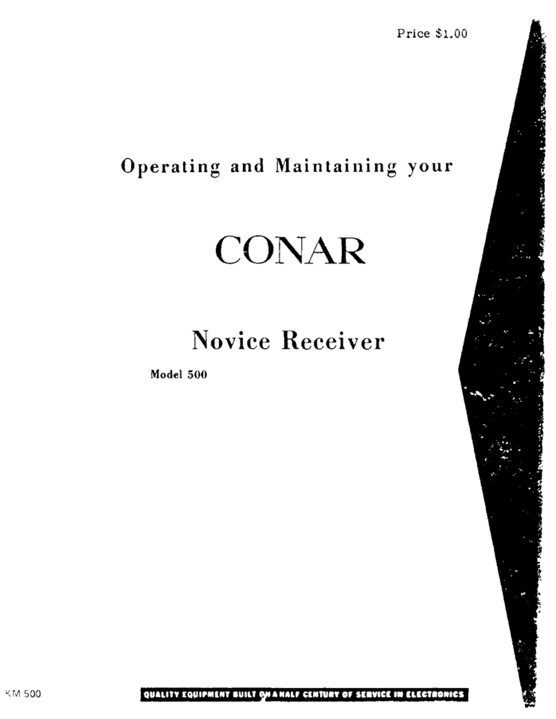 Conar 500 Guide to operating and maintaining