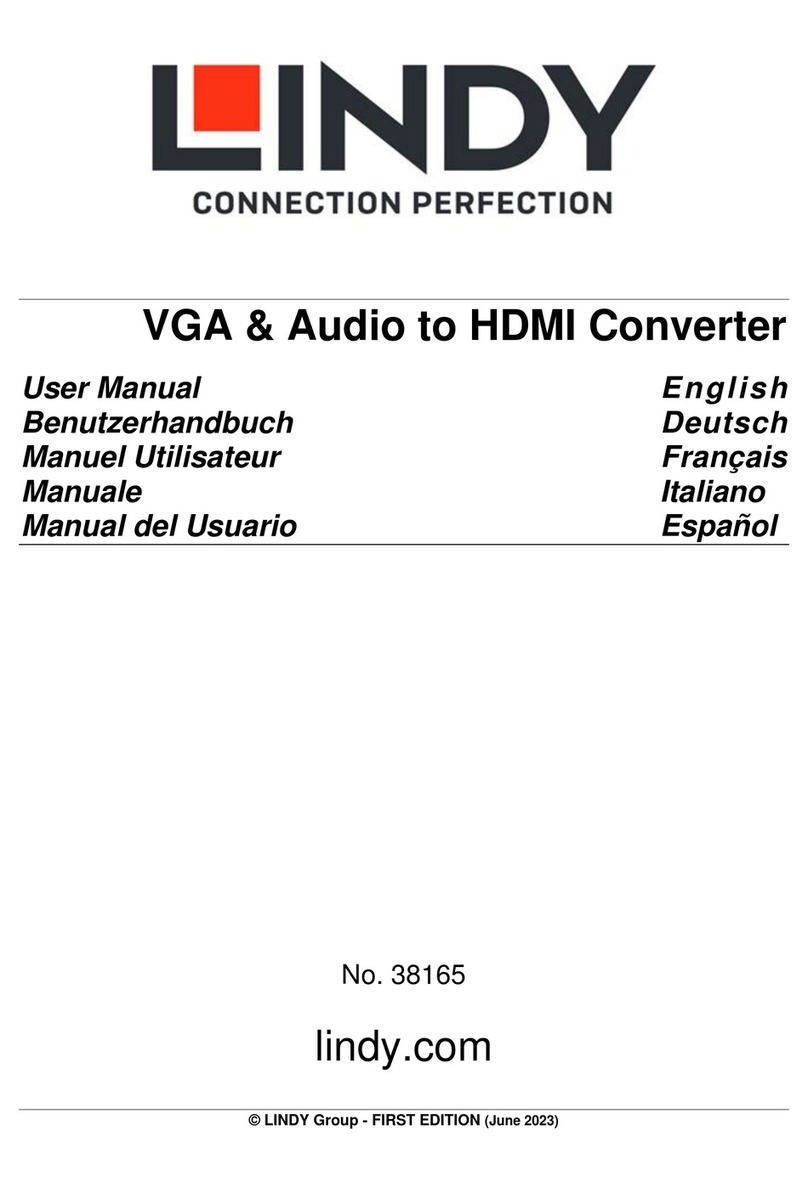 Lindy 38165 User manual