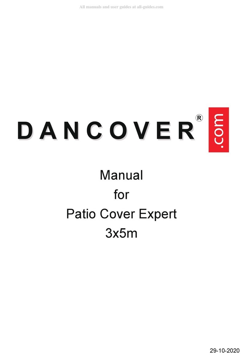 Dancover Patio Cover Expert 3x5m User manual