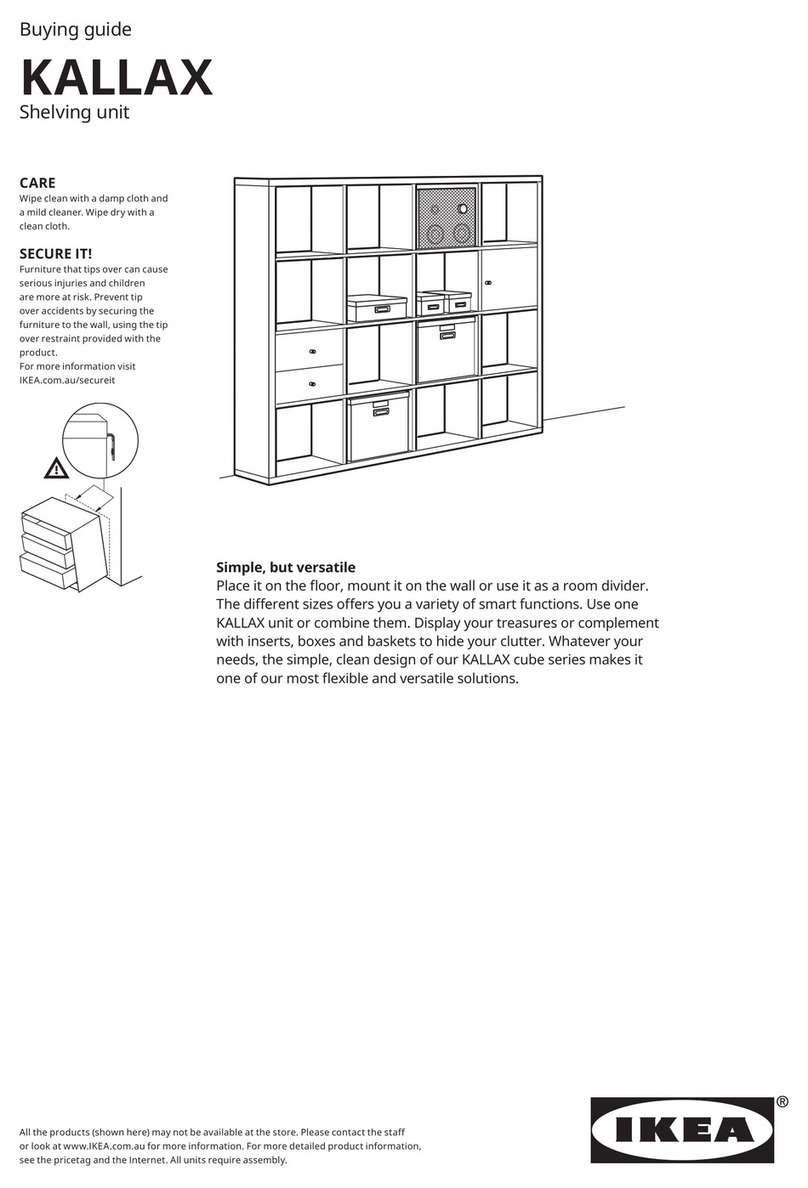 IKEA KALLAX User manual IKEA KALLAX User manual