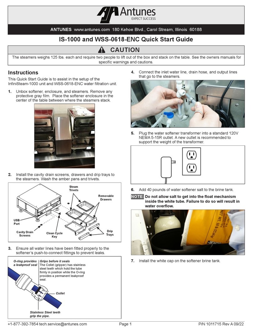 Antunes InfiniSteam IS-1000 User manual