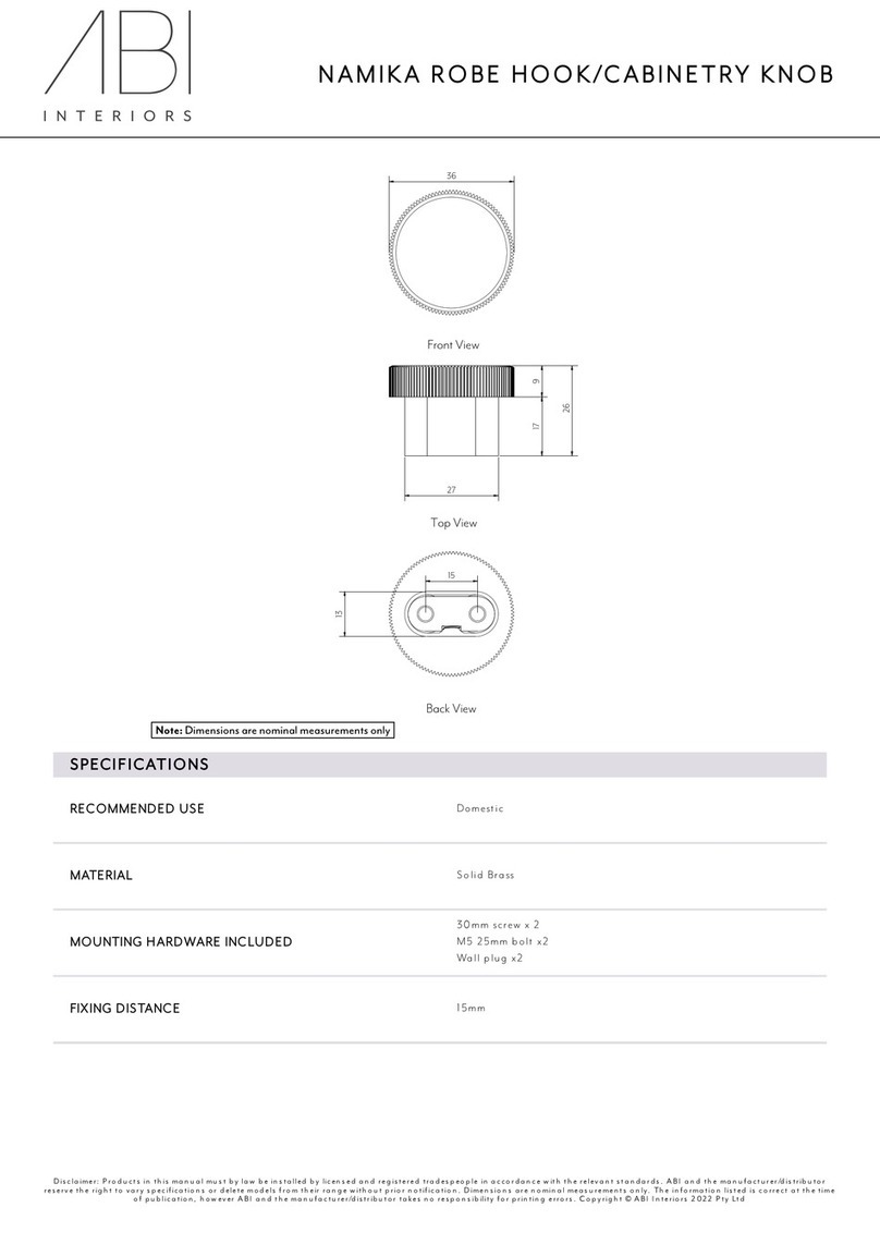ABI INTERIORS Namika 15672 manual