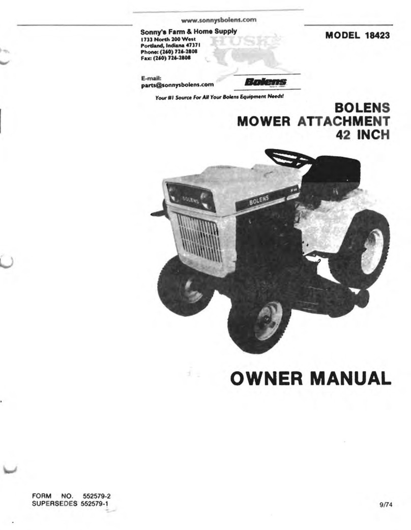 Bolens 18423 owner's manual