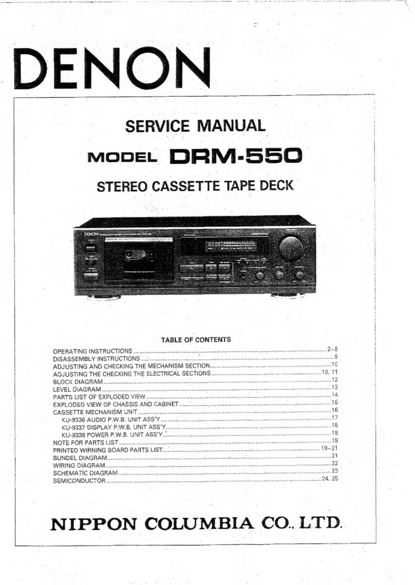 Denon DRM-550 Service manual