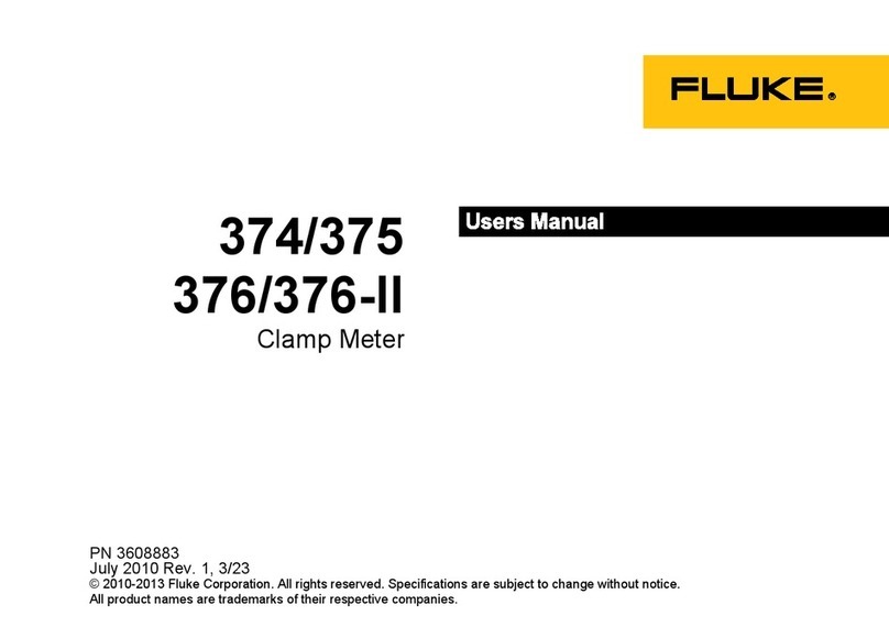 Fluke 374 User manual Fluke 374 User manual