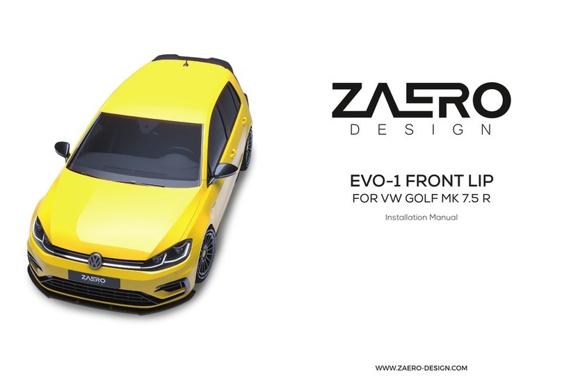 ZAERO DESIGN EVO-1 installation manual