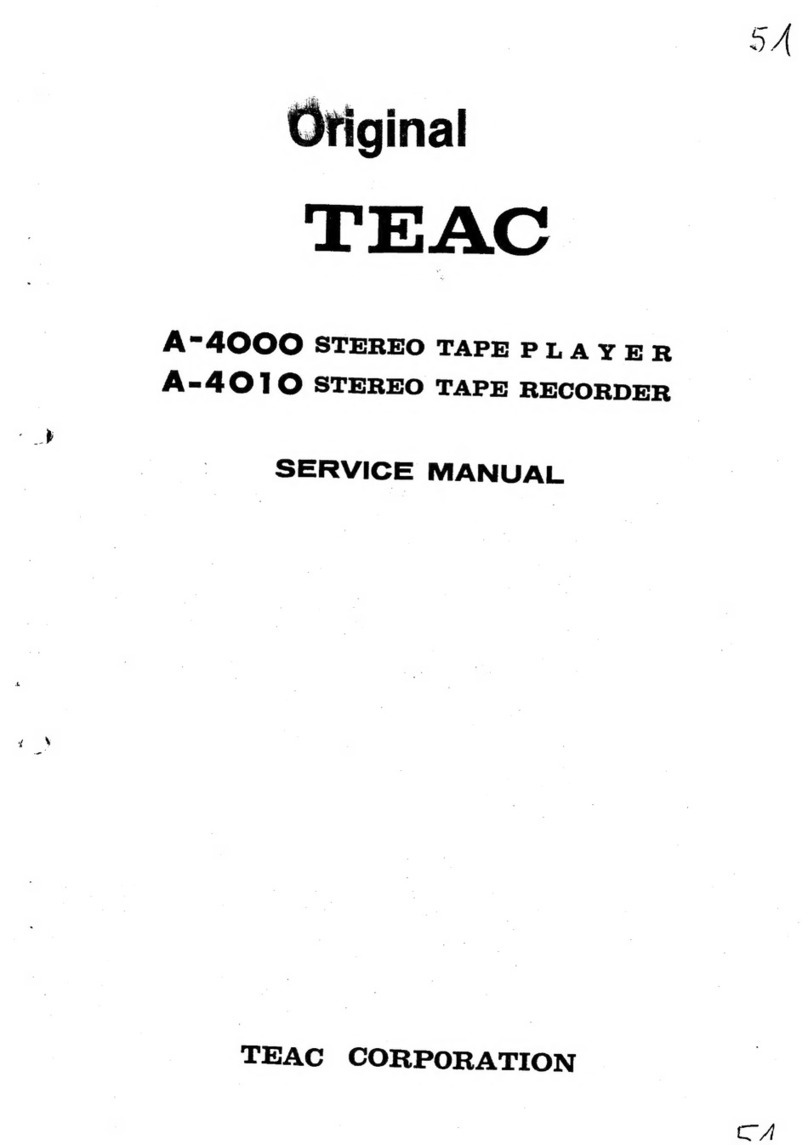 Teac A-4000 User manual