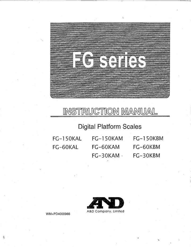 A&D FG Series User manual
