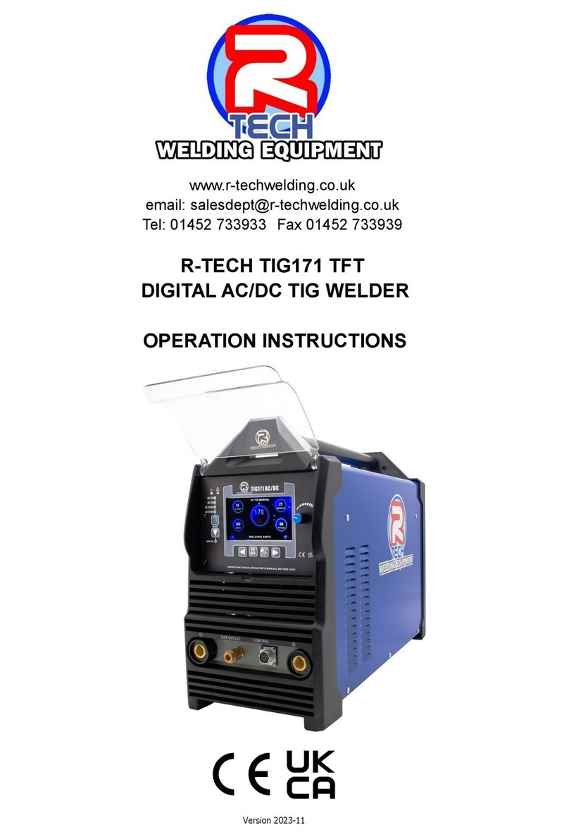 Rtech TIG171 TFT User manual Rtech TIG171 TFT User manual