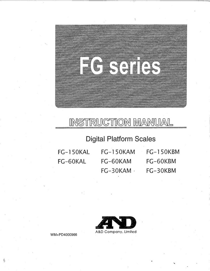 A&D FG Series User manual