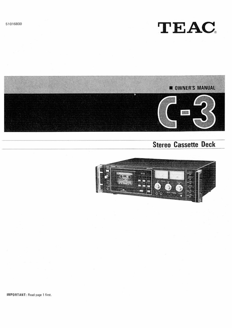 Teac C-3 owner's manual
