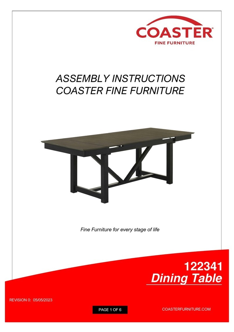 Coaster Malia 122341 Assembly instructions