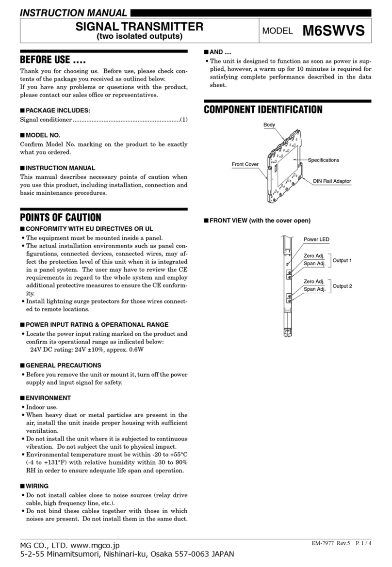 MG M6SWVS instruction manual