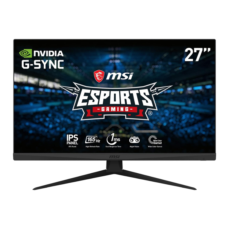 MSI Optix G273 User manual MSI Optix G273 User manual