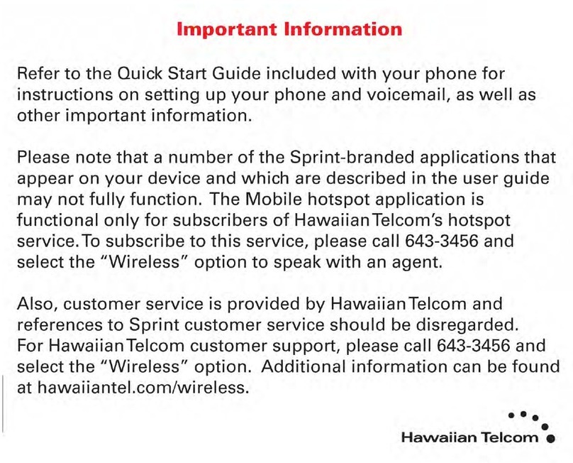 Sprint KYOCERA Brio Specification sheet