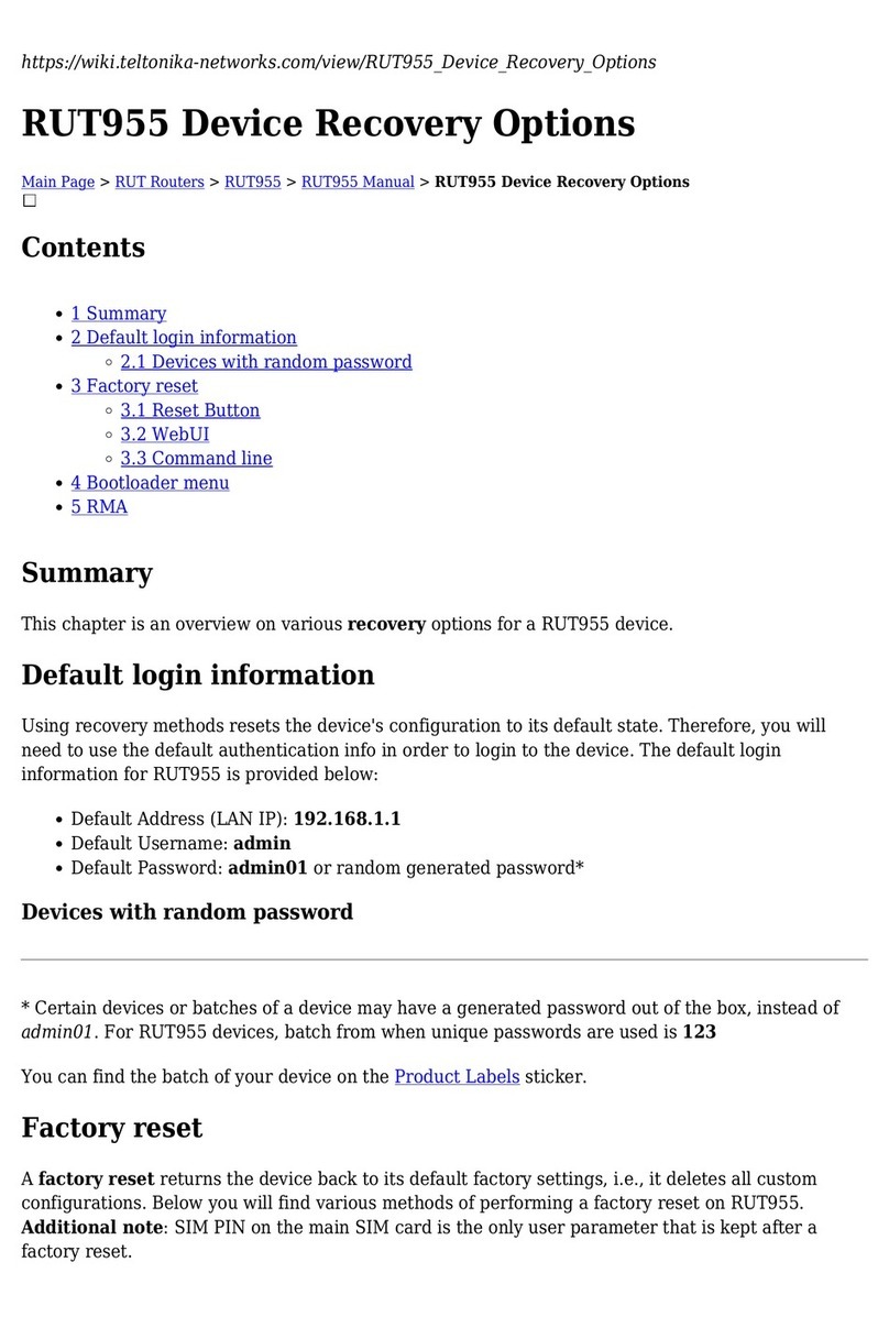 Teltonika RUT955 User manual