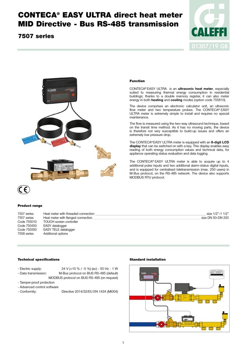 CALEFFI CONTECA EASY ULTRA manual