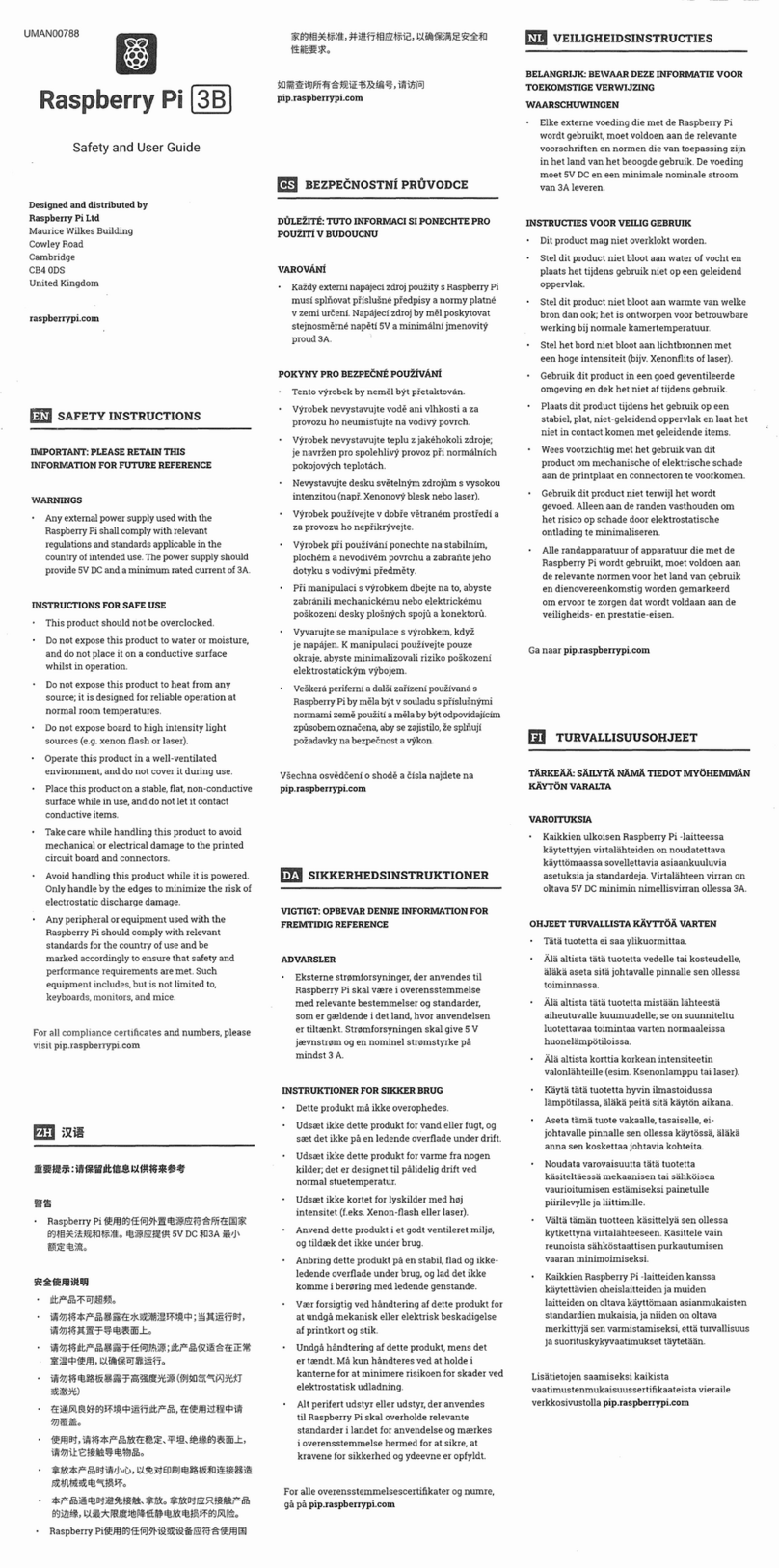 Raspberry Pi 3B user guide