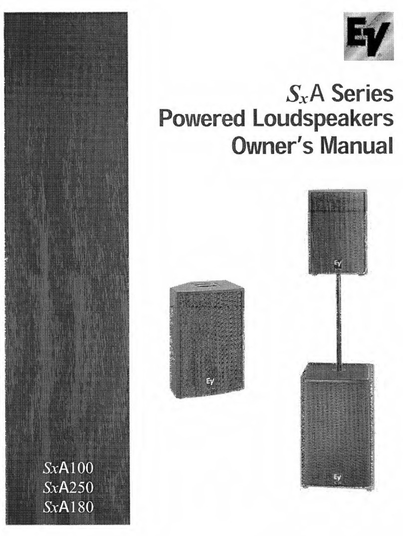 Electro-Voice SxA Series User manual
