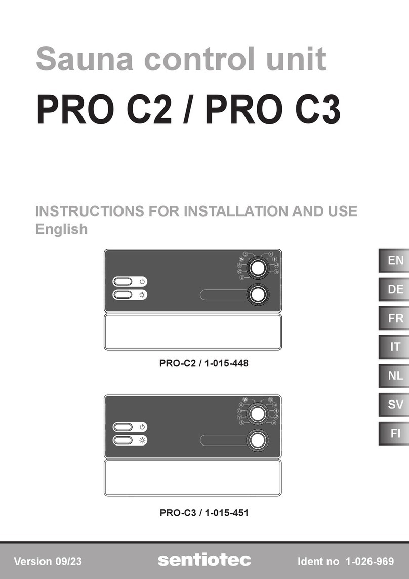 Sentiotec Pro C2 Instructions for installation and use