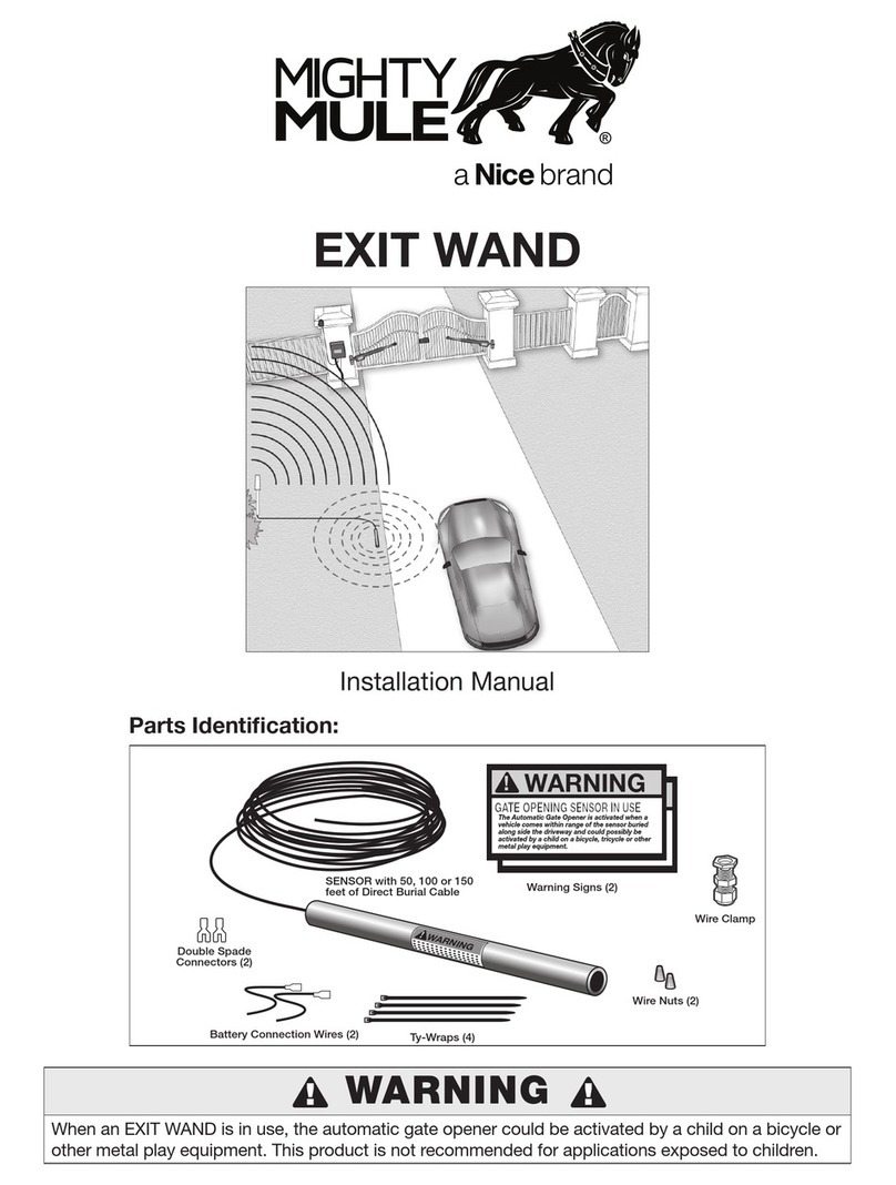 Nice MIGHTY MULE EXIT WAND User manual