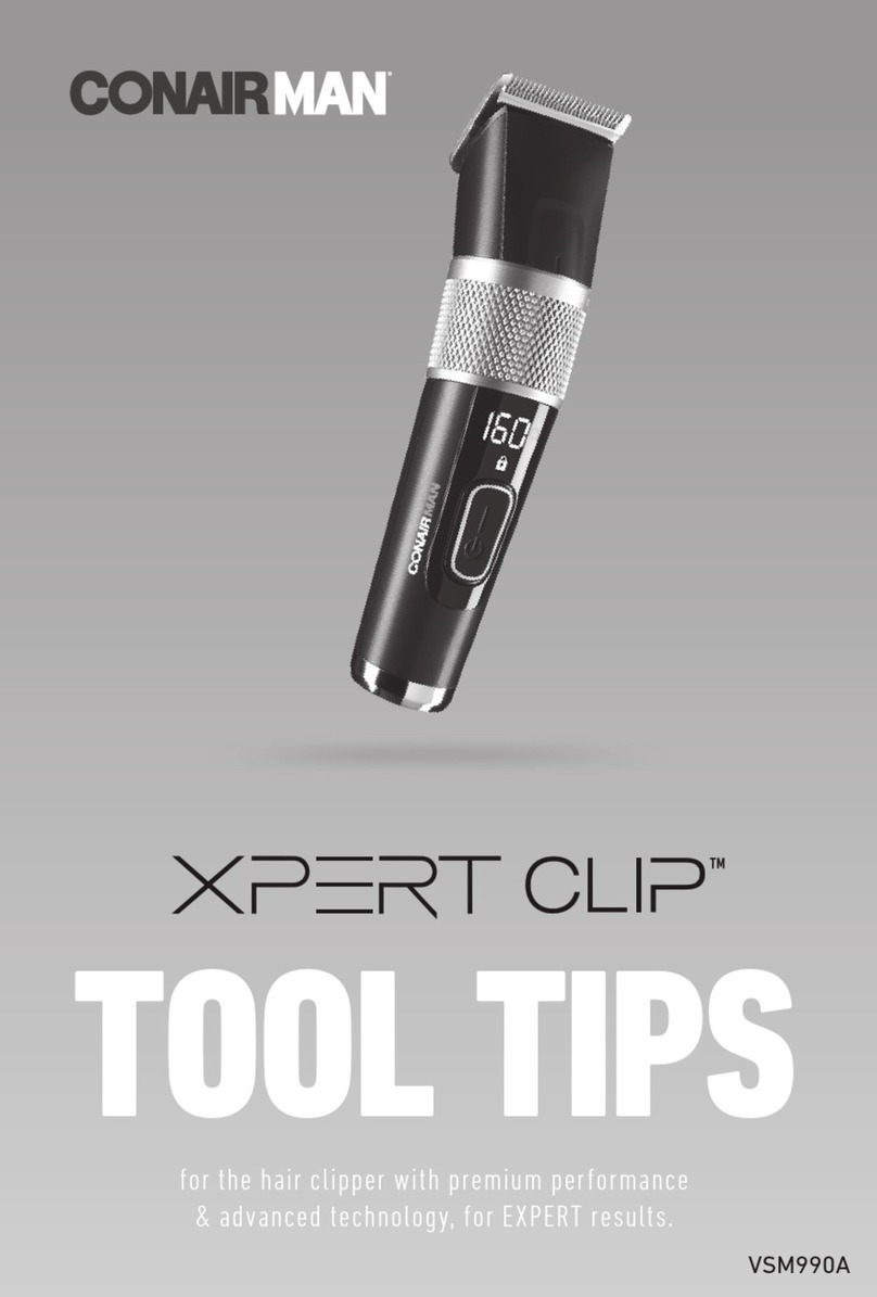 Conair MAN XPET CLIP manual