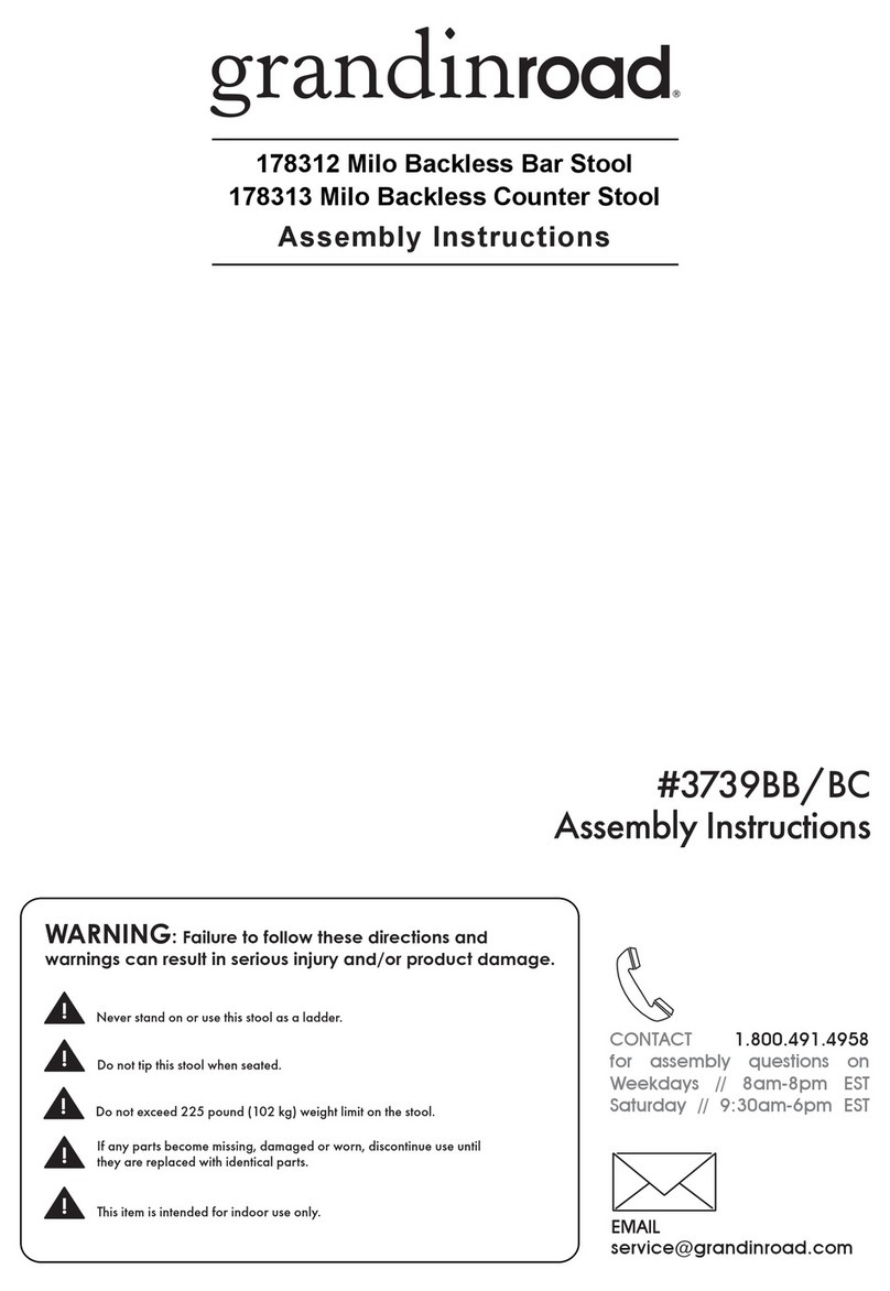 Grandinroad Milo 178312 Assembly instructions