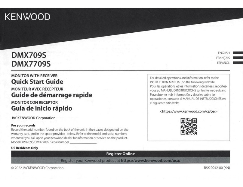 Kenwood DMX709S User manual