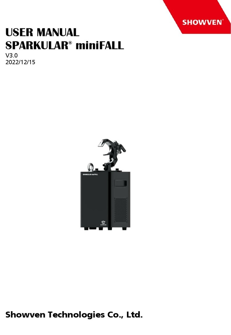 Showven SPARKULAR miniFALL BT14 user manual
