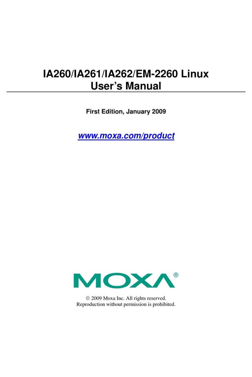 Moxa Technologies IA260 series User manual