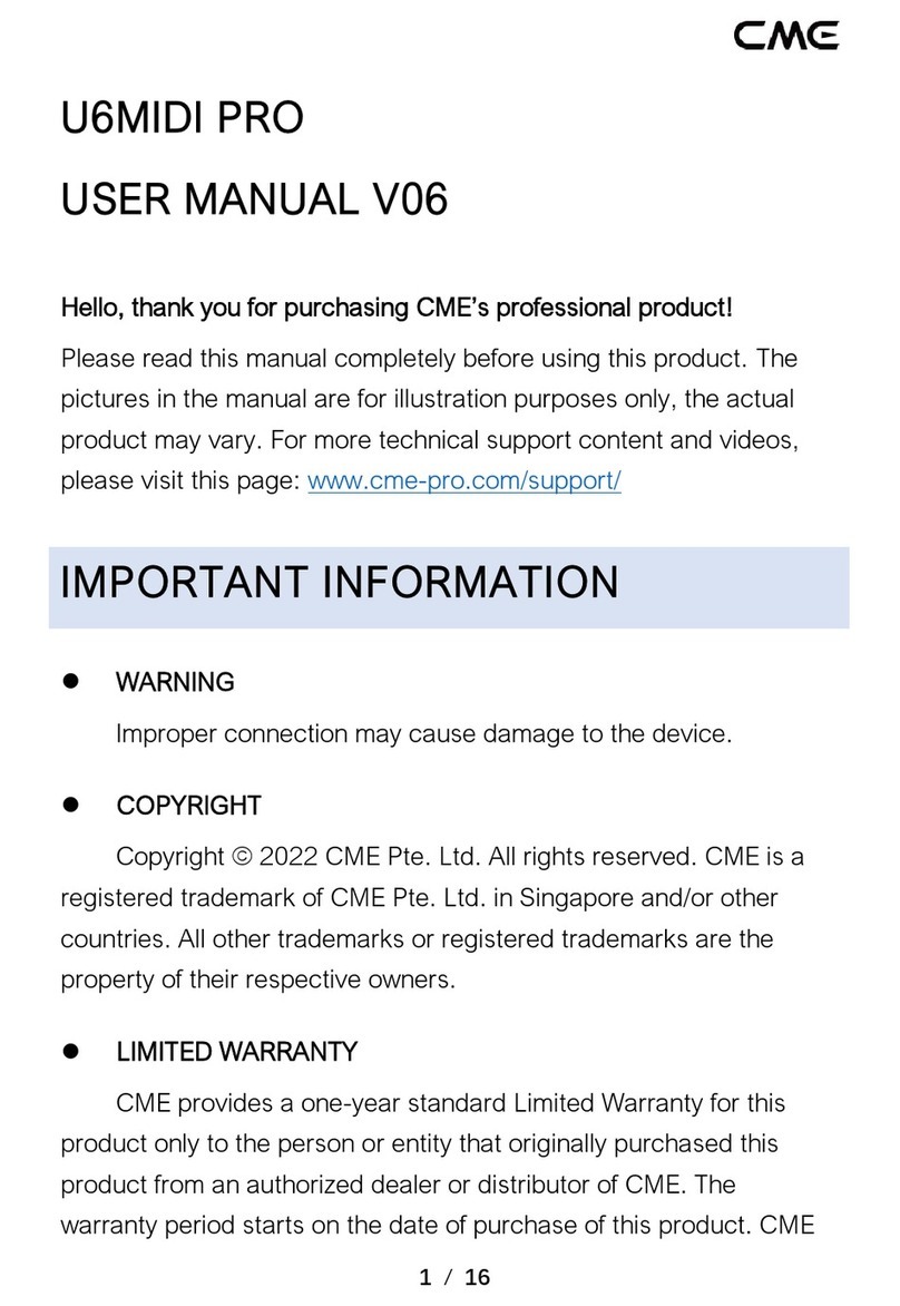 C-me U6MIDI Pro user manual