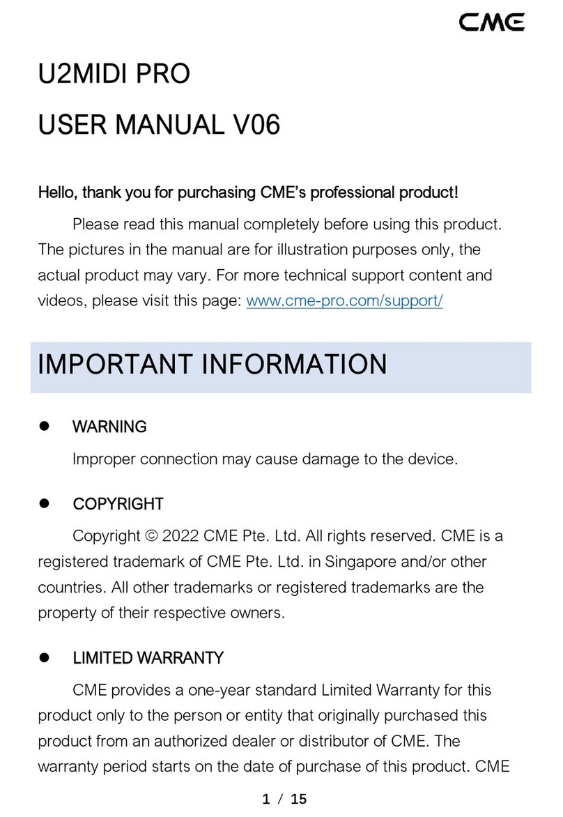 C-me u2midi user manual