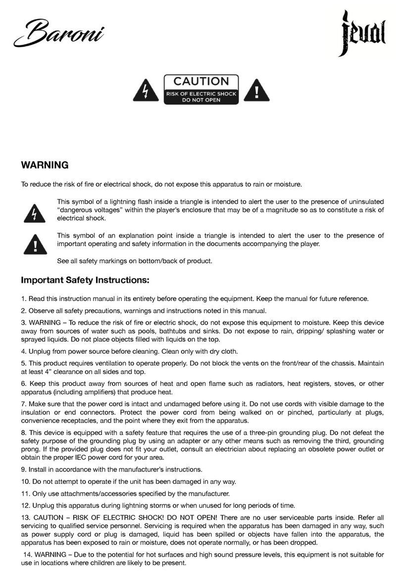 FOXGEAR Baroni Jeval User manual