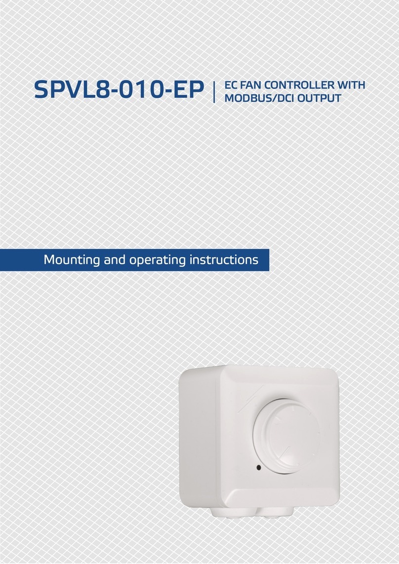 Sentera Controls SPVL8-010-EP Mounting and operating instructions