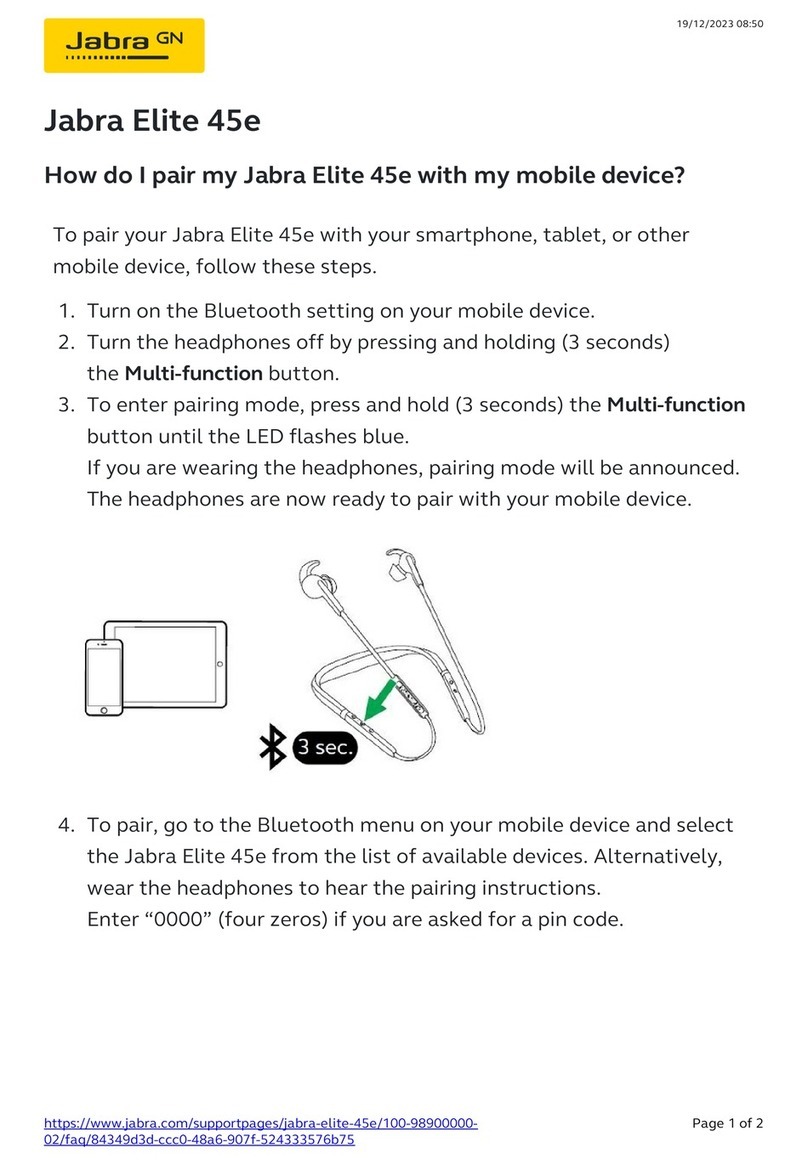 Jabra Elite 45e User manual