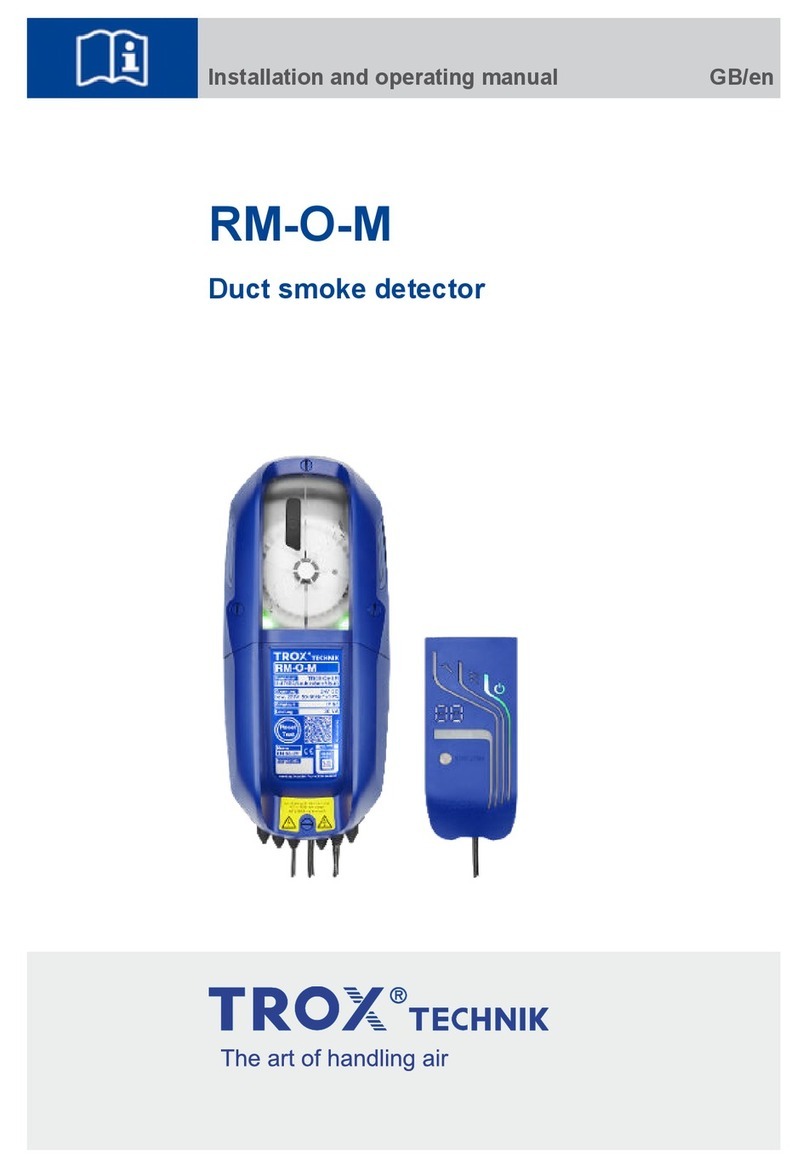 Trox Technik RM-O-M Installation and operating manual