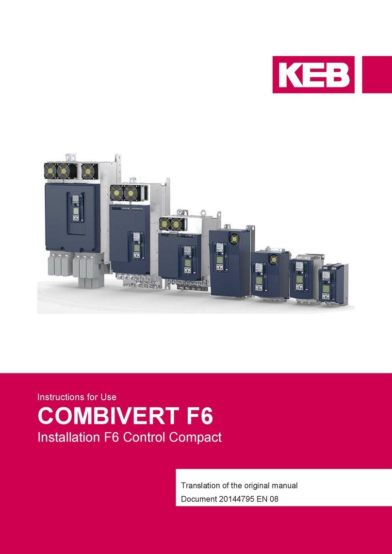 KEBCO COMBIVERT F6 Instructions for use