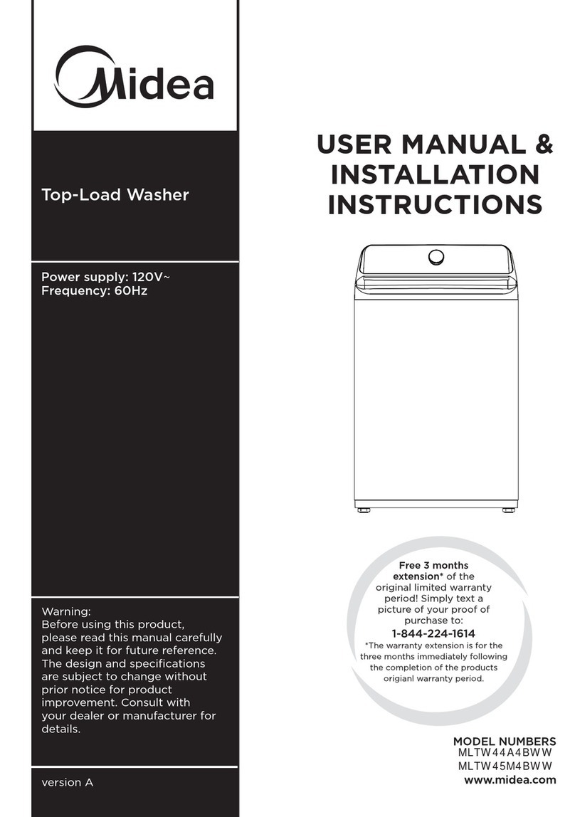 Midea MLTW44A4BWW Manual