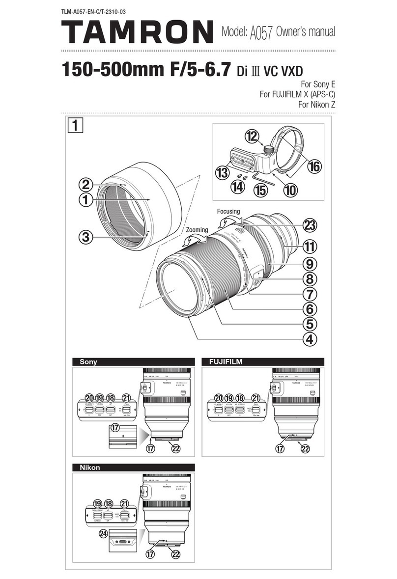 Tamron A057 User manual Tamron A057 User manual