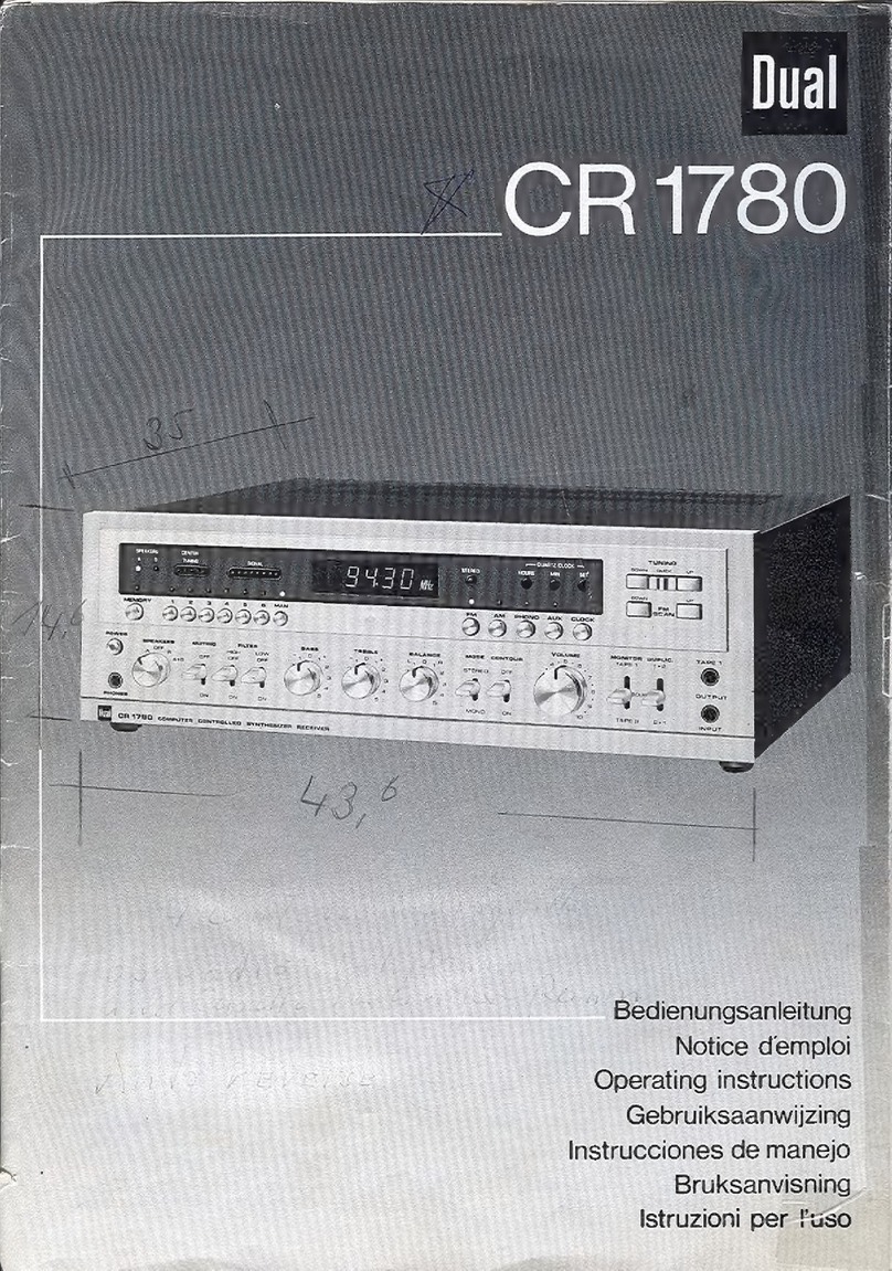 Dual CR 1780 User manual