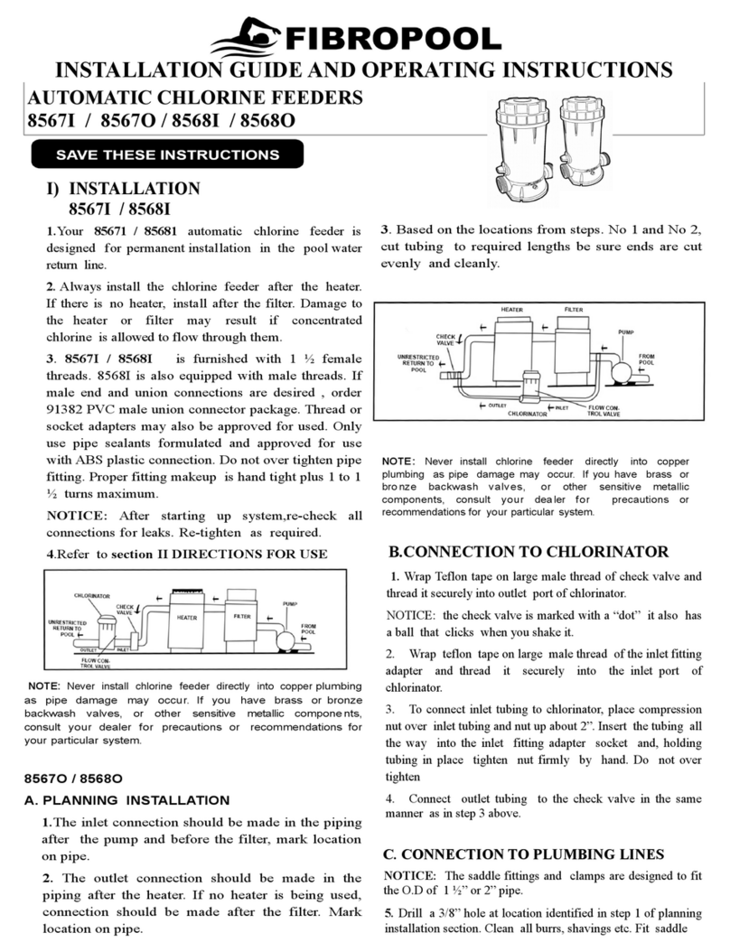 FibroPool 8567I Original Installation Guide and Operating Instructions