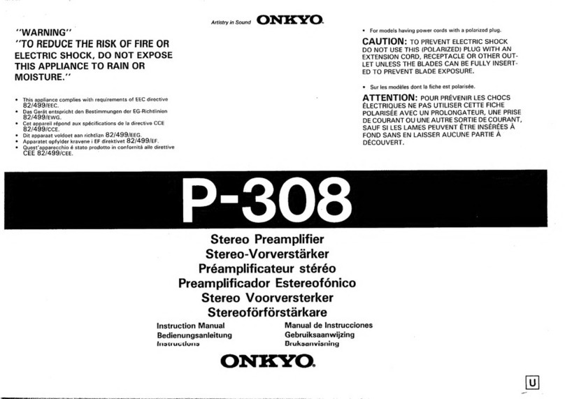Onkyo P-308 instruction manual